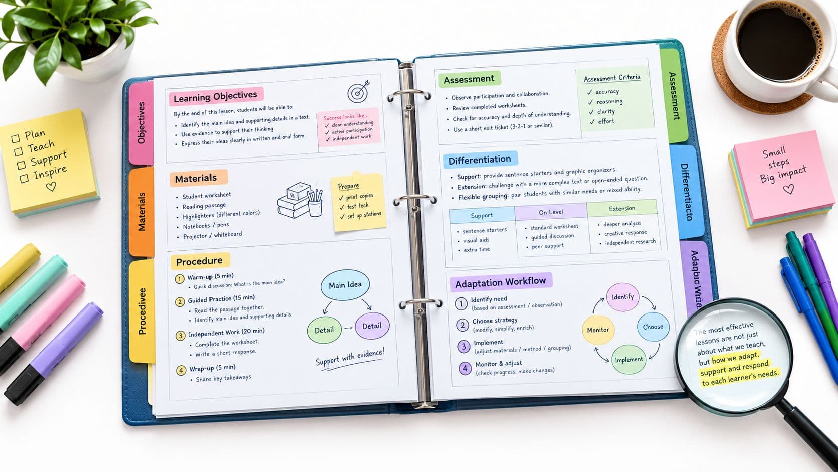 7 Lesson Plans Reading Comprehension Examples interface example