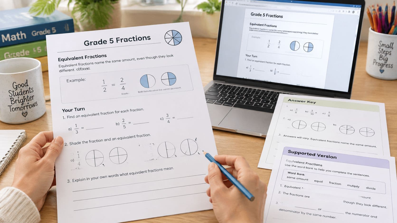 AI Worksheet Generator: How Teachers Use It interface example
