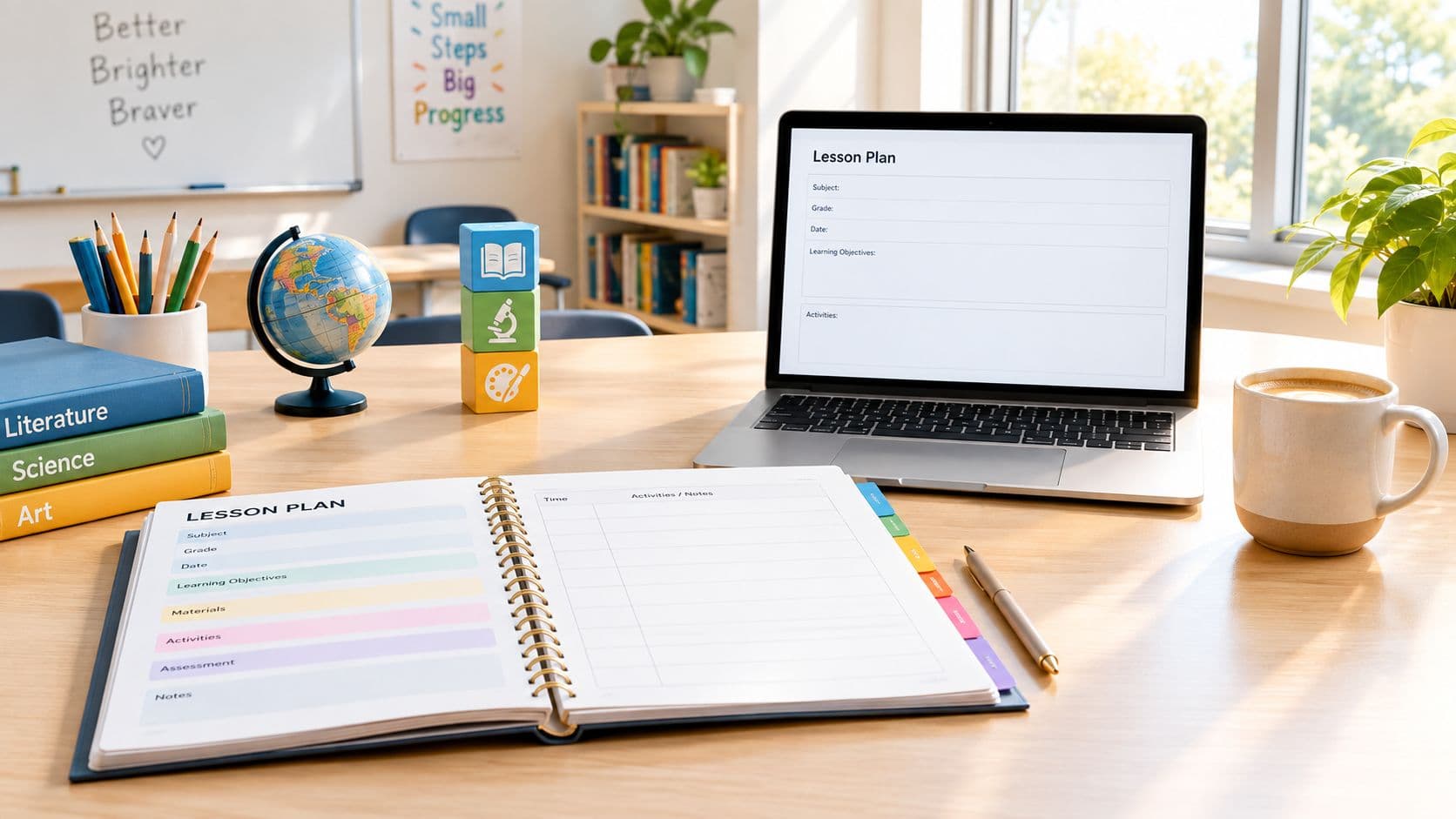 Lesson Plan Outline Example: Build for Any Subject planning view