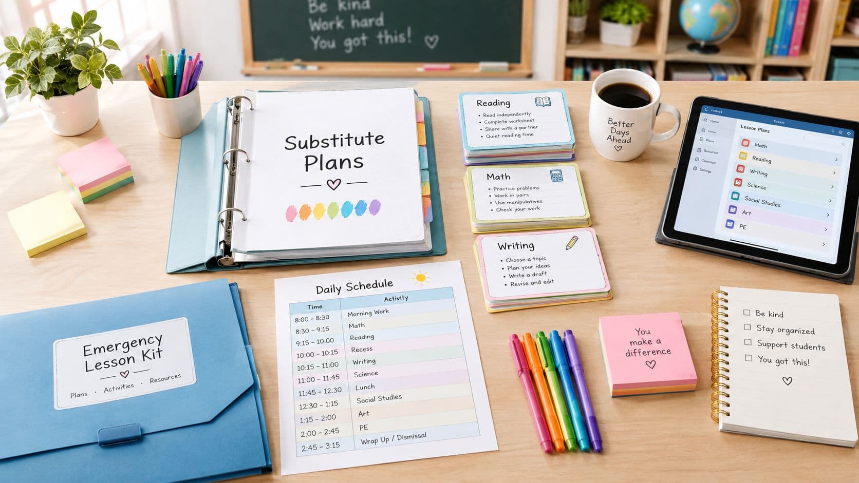 Substitute Teacher Plans That Actually Work planning view